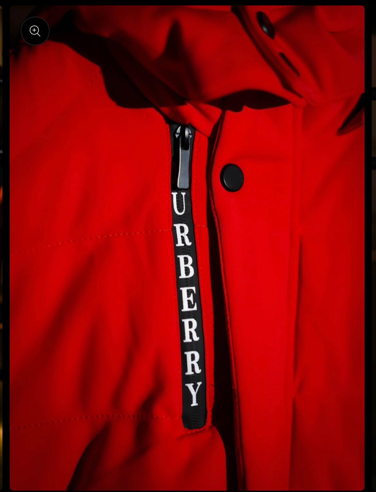 Burberry hooded puffer jacket "RED"