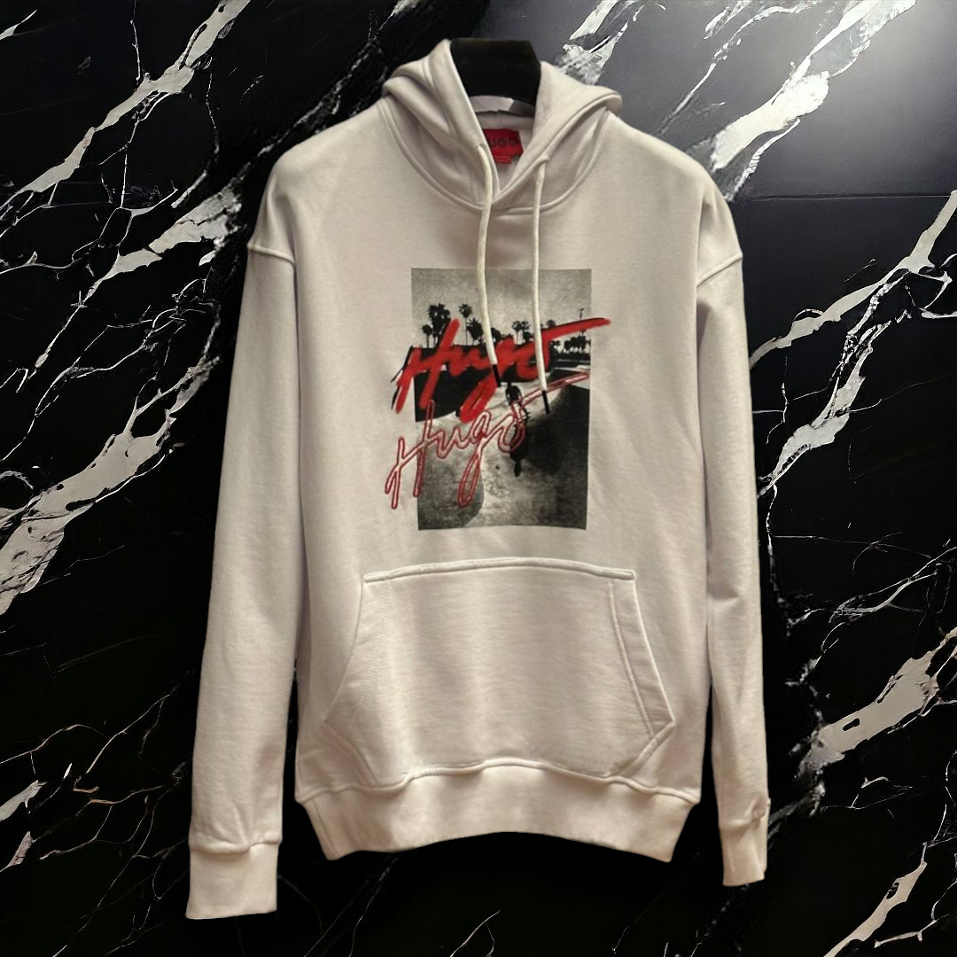 HUGO HOODIE WHITE