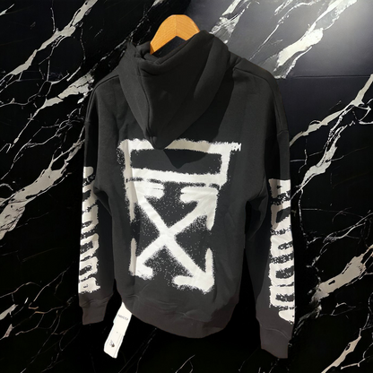 OFF WHITE HOODIE "Black"