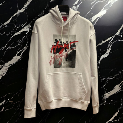 HUGO HOODIE WHITE