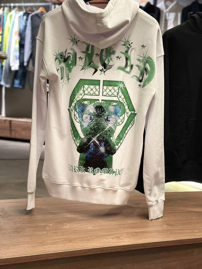 PHILIP PLEIN HOODIE WHITE